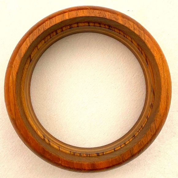 Wooden Bangle Bracelets Different Patterns, Different Widths - Picture 4 of 10